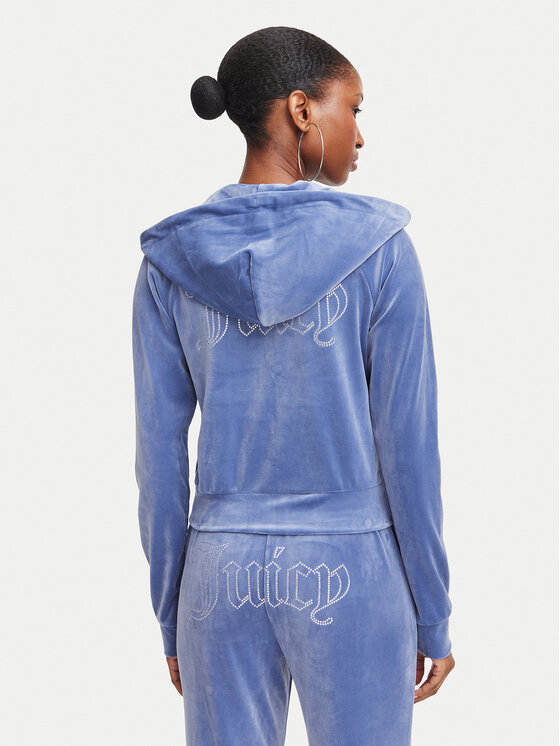 Juicy Couture Juicy Couture Суитшърт Madison  JCWAS225306 Син Slim Fit