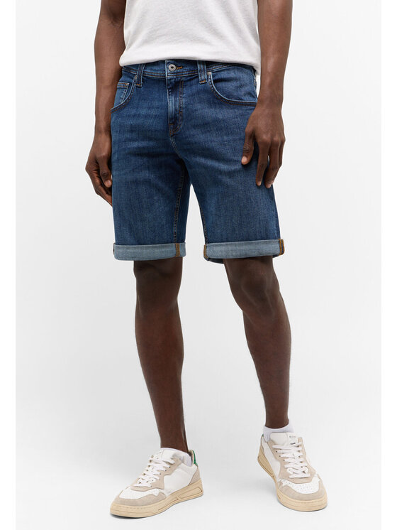 Mustang Mustang Pantaloncini di jeans CHICAGO SHORTS Z Blu Regular Fit