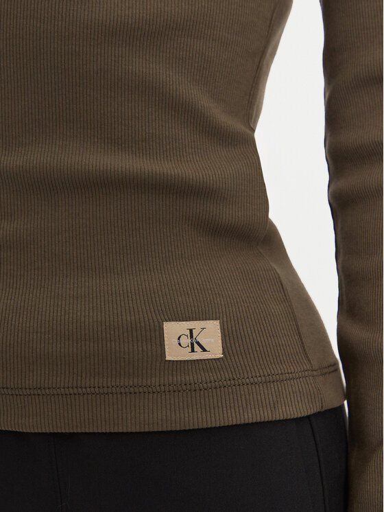 Calvin Klein Jeans Calvin Klein Jeans Majica J20J224640 Zelena Slim Fit
