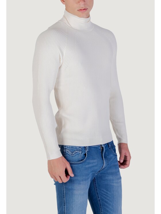 Antony Morato Antony Morato Πουλόβερ STRETCH VISCOSE Λευκό Stretch Fit