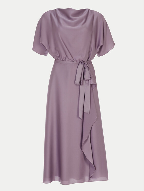 Swing Swing Sukienka koktajlowa 5AH10200 Fioletowy Loose Fit