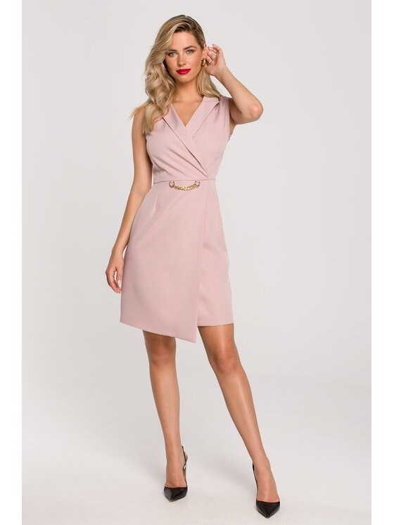 Makover Makover Abito da sera K149 Rosa Regular Fit