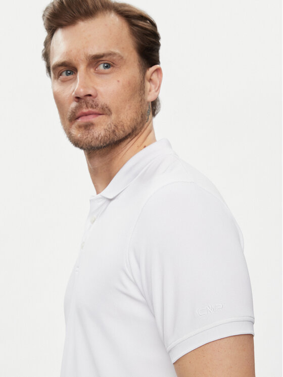 CMP CMP Polo 31T7497V Biały Regular Fit