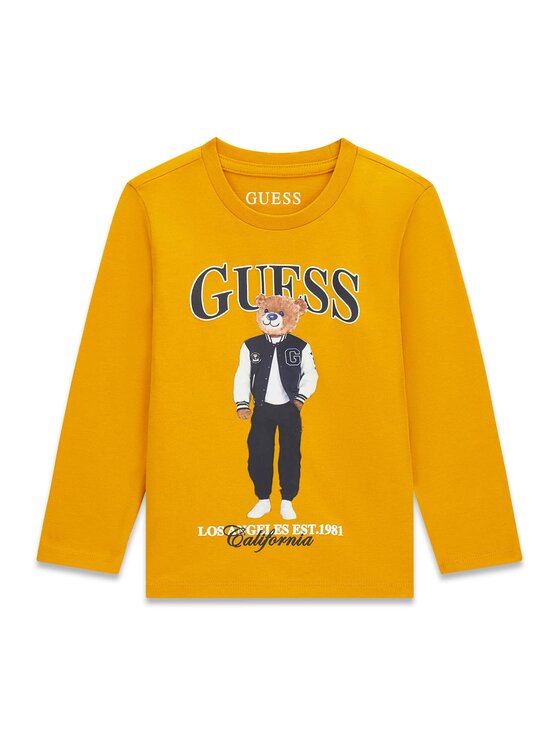 Guess Kids Guess Kids T-Shirt 184439 Pomarańczowy Classic Fit