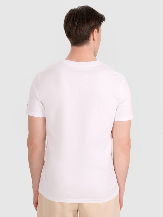 4F 4F T-shirt 4FRAW25TTSHM3236-10S Bianco Regular Fit