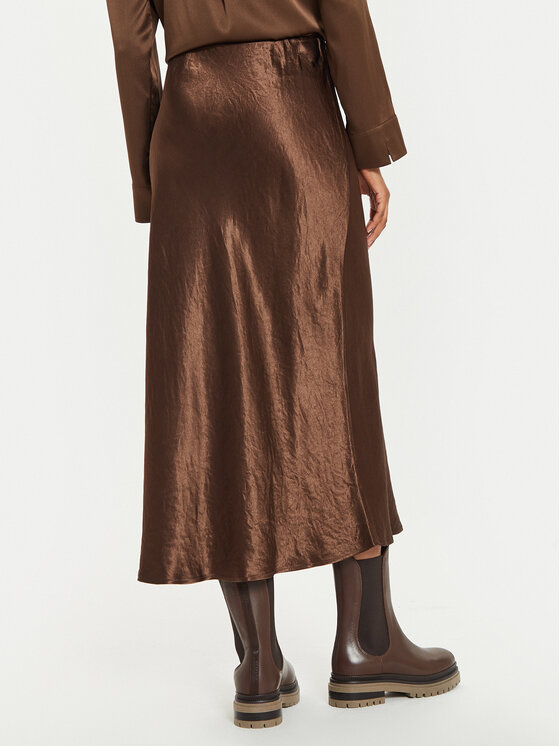 Max Mara Leisure Max Mara Leisure Midi suknja Allesio 2426106018 Smeđa Regular Fit