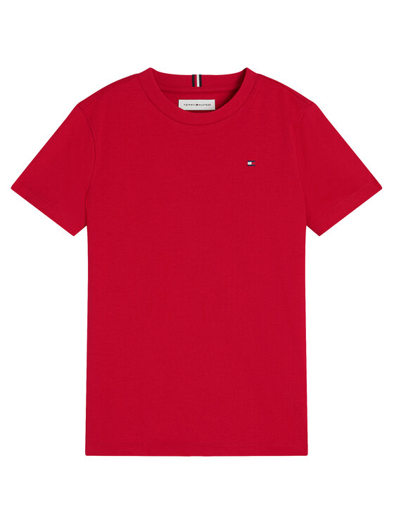 Tommy Hilfiger Tommy Hilfiger T-särk Team Tommy Graphic KB0KB10591 Punane Regular Fit