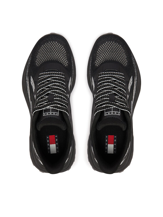 Tommy Jeans Tommy Jeans Sneakersy Tjw Sporty Knit Runner EN02962 Čierna