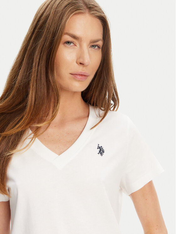U.S. Polo Assn. U.S. Polo Assn. Marškinėliai WUP0635 Balta Classic Fit