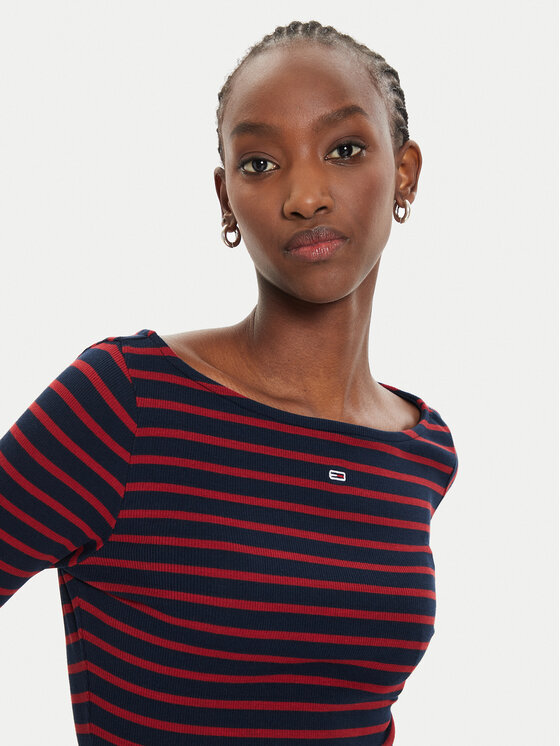 Tommy Jeans Tommy Jeans Särkpluus Breton DW0DW19817 Punane Slim Fit