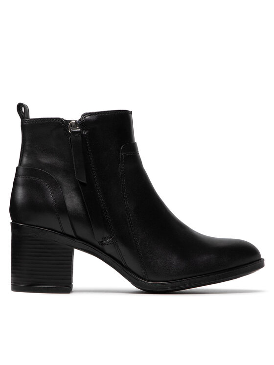 Geox Členková obuv D New Asheel E D16FSE-00043 C9999 Čierna