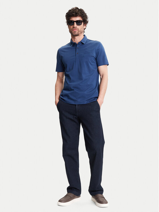 Pierre Cardin Pierre Cardin Polo C5 21514.2122 Granatowy Regular Fit