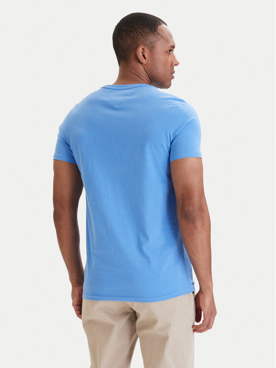 Tommy Jeans Tommy Jeans Tričko DM0DM04411 Modrá Slim Fit