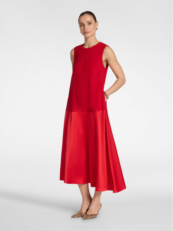 Elena Mirò Elena Mirò Abito da cocktail 7069P000278N016 Rosso A-Line Fit