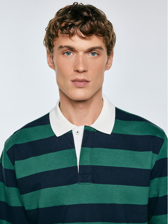 BIG STAR BIG STAR Polo MIKER Granatowy Basic Fit