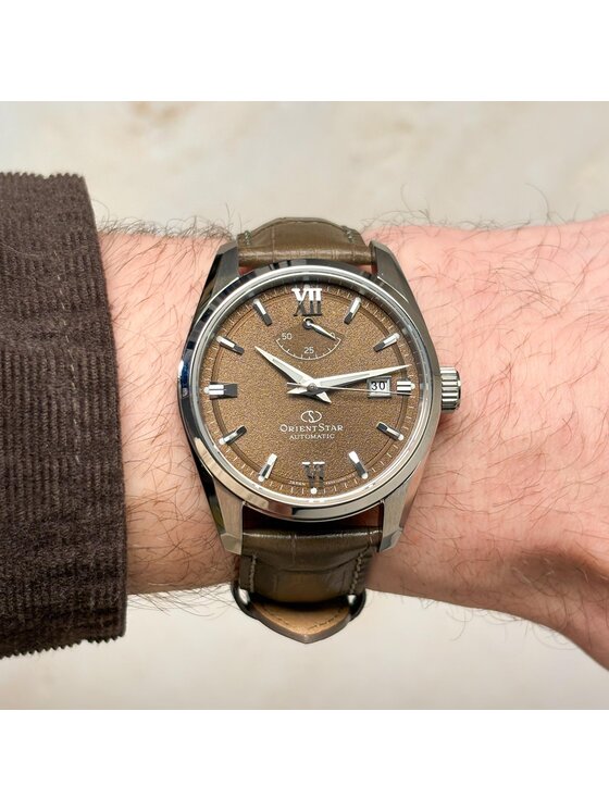 Orient Star Orient Star Zegarek RE-AU0113Y00B Brązowy