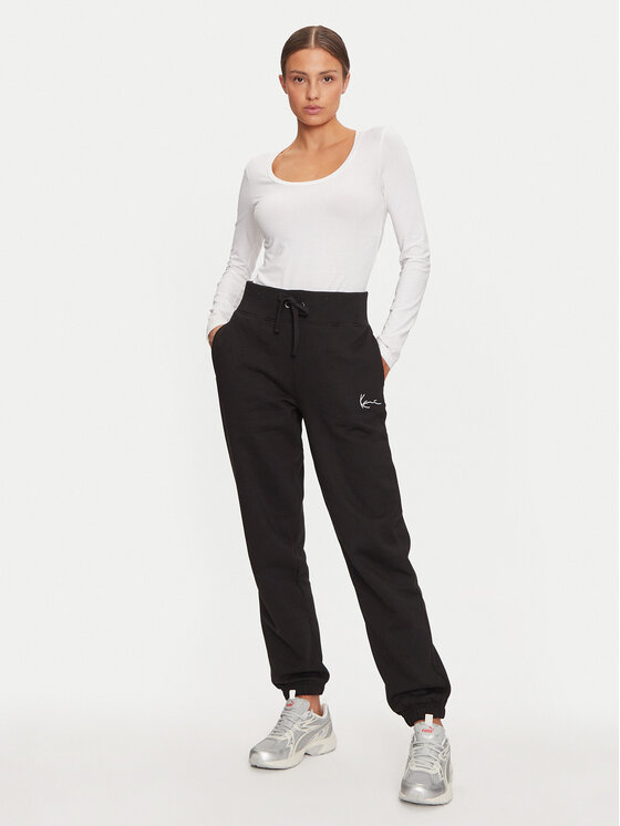 Karl Kani Karl Kani Pantaloni da tuta Essential 6103365 Nero Regular Fit