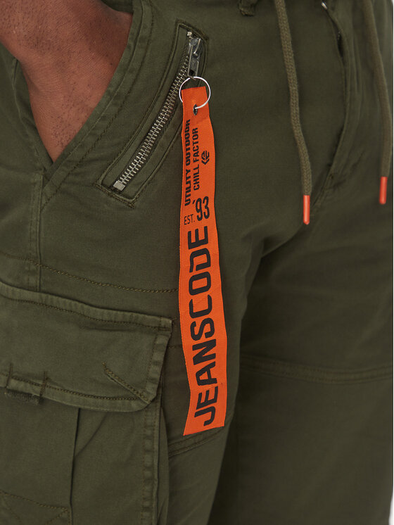 INDICODE INDICODE Pantaloncini di tessuto Inpearl 70-762 Cachi Regular Fit