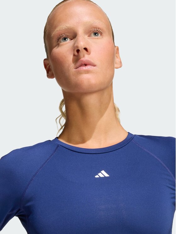adidas adidas Koszulka techniczna 140157 Niebieski jasny Fitted Fit