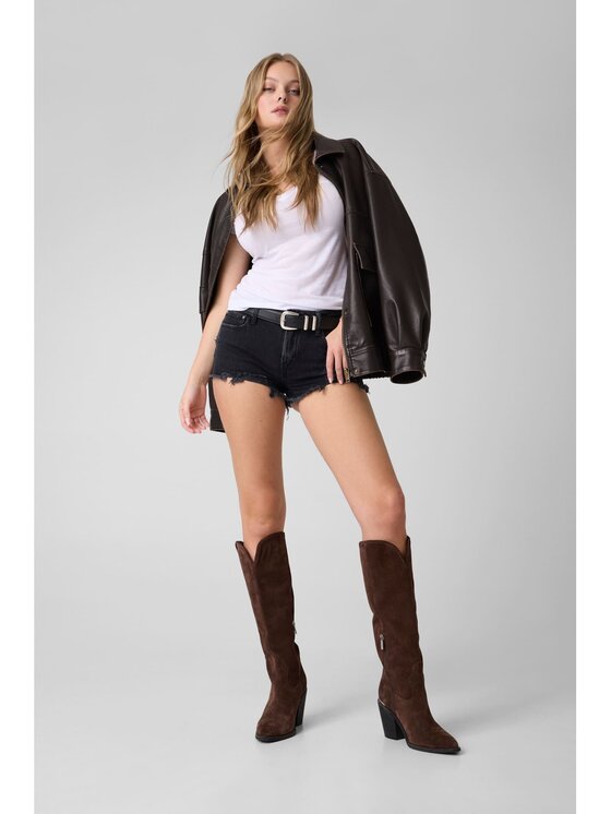 Guess Guess Szorty jeansowe 183139 Czarny Short Fit