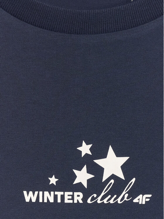 4F 4F T-Shirt SUMMIT BLISS Granatowy Oversize