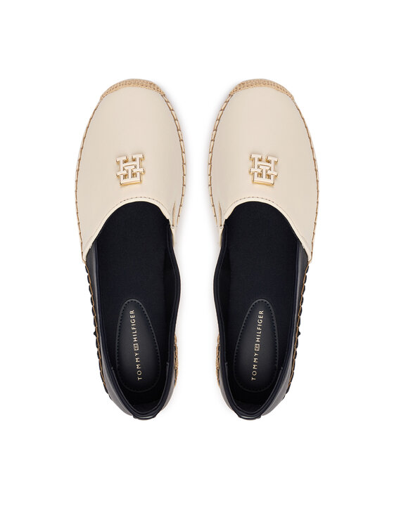 Tommy Hilfiger Tommy Hilfiger Espadrile Th Logo Leather Espadrille FW0FW09246 Colorat