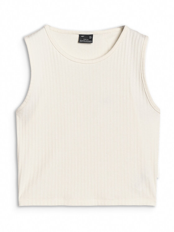 4F 4F Tank top MIDSHOP TEXTILE Biały Slim Fit