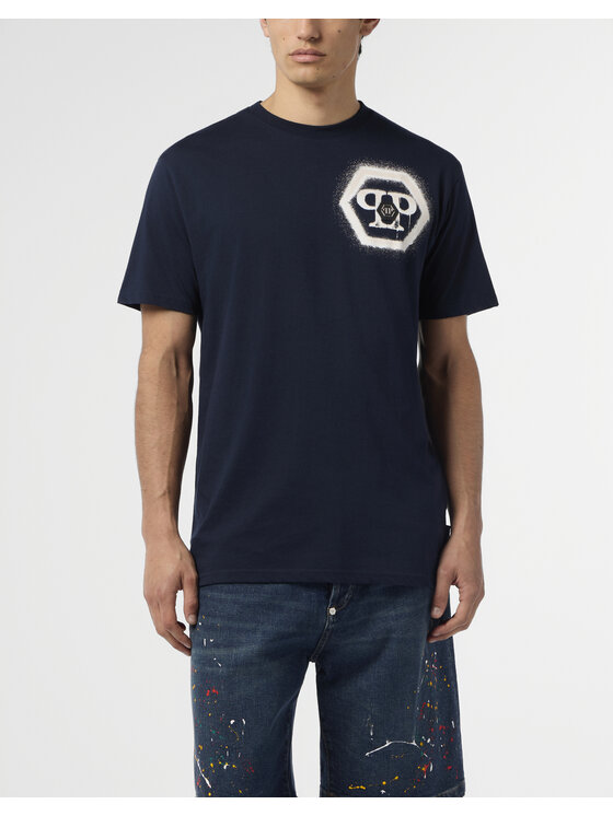 PHILIPP PLEIN PHILIPP PLEIN T-shirt 29027 Blu scuro Regular Fit