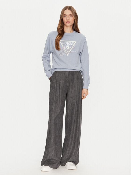 Guess Guess Bluză W5GQ05 KB683 Albastru Regular Fit