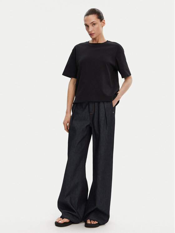 Max Mara Max Mara T-Shirt 2515941042650 Czarny Regular Fit
