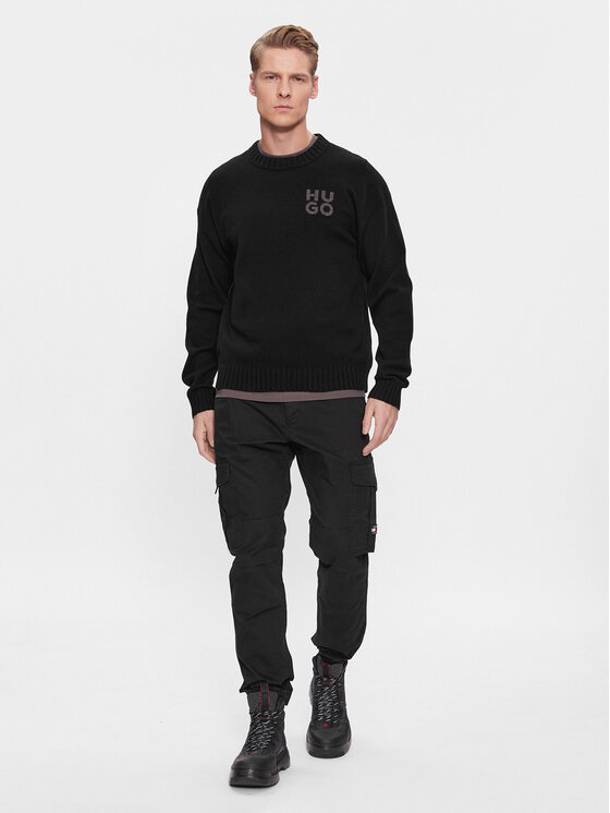 HUGO Hugo Светр San Cassio-L 50500015 Чорний Regular Fit