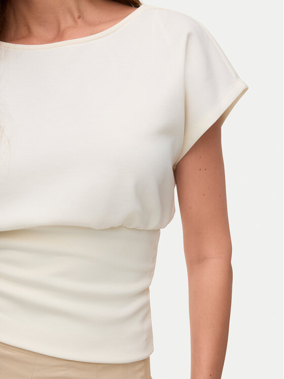 Vero Moda Vero Moda Bluzka Smilla 10355466 Beżowy jasny Regular Fit
