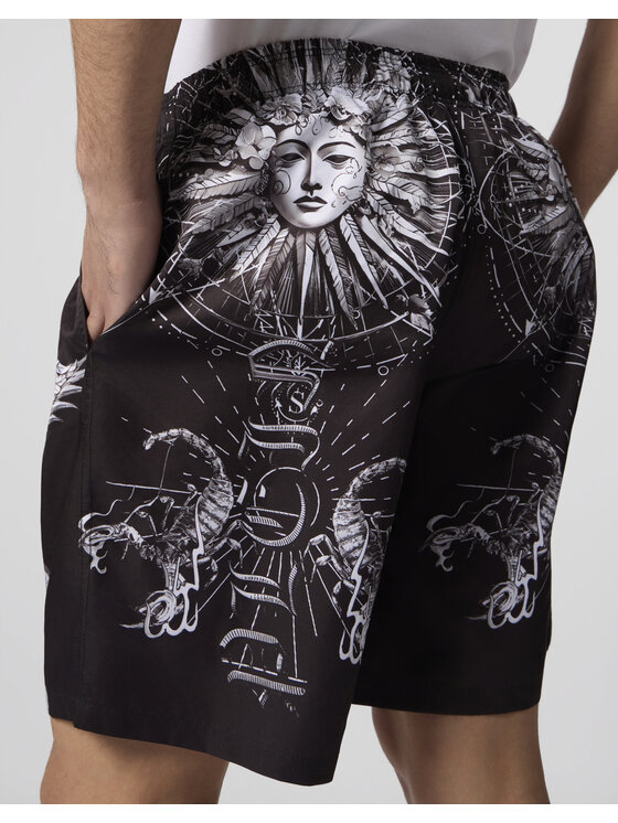 PHILIPP PLEIN PHILIPP PLEIN Szorty sportowe 29860 Czarny Jogger Fit