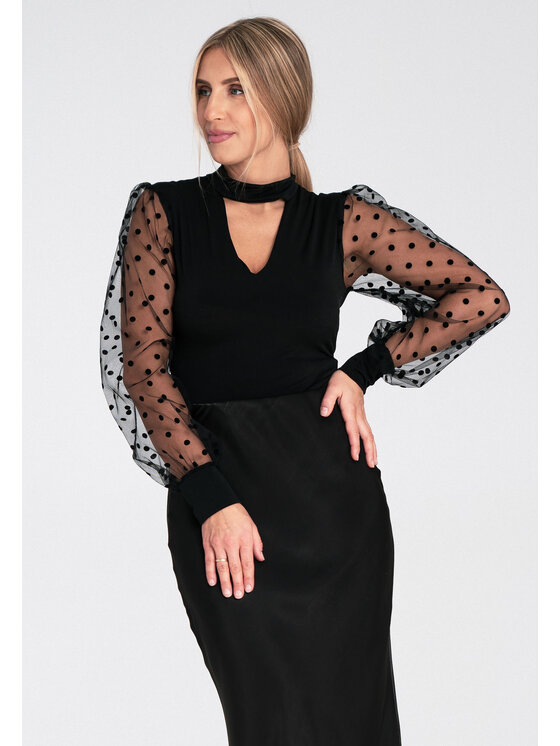 FIGL FIGL Body M1081 Čierna Fitted Fit