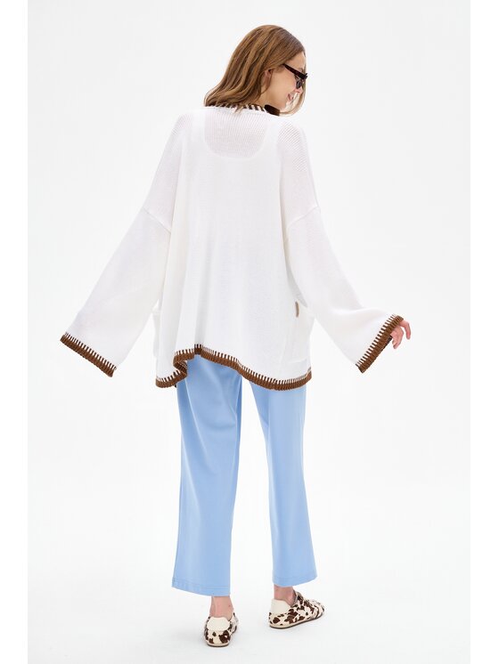 blue shadow blue shadow Kardigan Rea Écru Regular Fit