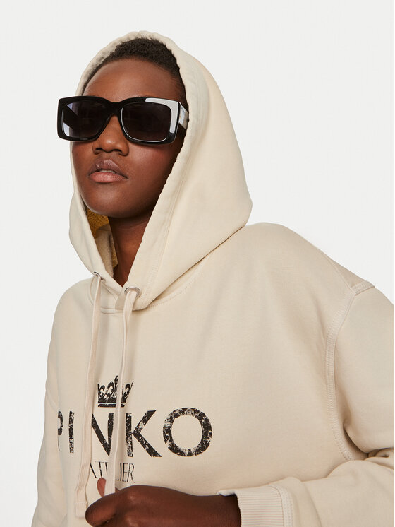 PINKO Pinko Majica dugih rukava Bassani 104388 A27V Bež Regular Fit