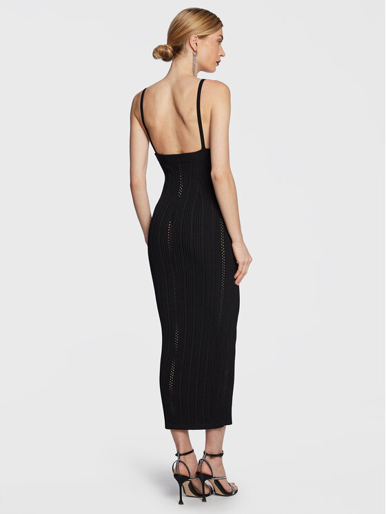 N°21 N°21 Φόρεμα κοκτέιλ 23E N2M0 AH01 7568 Μαύρο Slim Fit