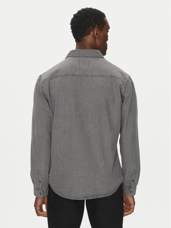 Only & Sons Only & Sons traper košulja Bane 22023247 Siva Regular Fit