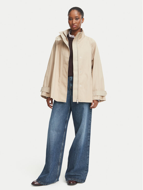 Tommy Hilfiger Tommy Hilfiger Trenčas WW0WW51549 Smėlio Relaxed Fit