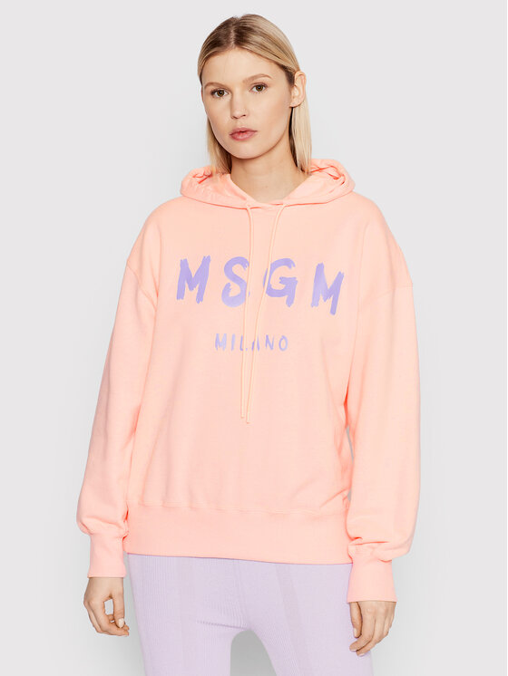 MSGM MSGM Bluza 3241MDM515 227299 Różowy Oversize
