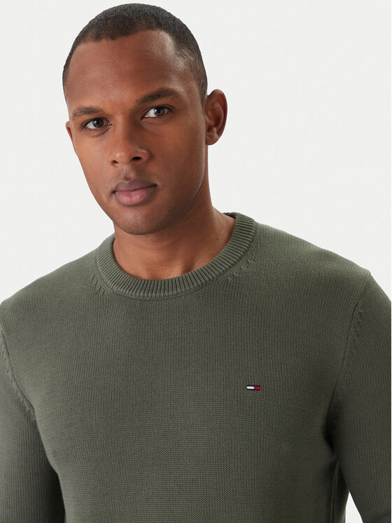 Tommy Jeans Tommy Jeans Džemper DM0DM21787 Zelena Regular Fit