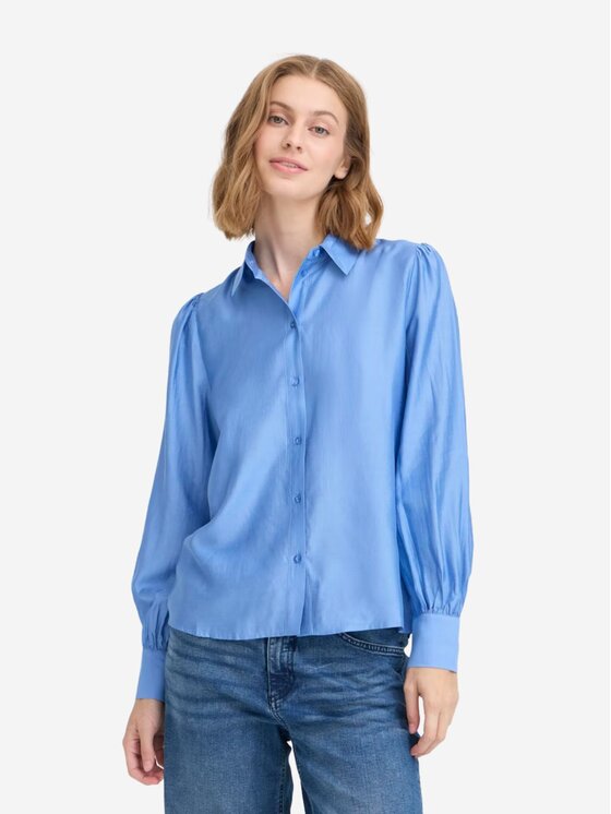 ICHI ICHI Πουκάμισο Camicia ihkarlanisk2 Μπλε Regular Fit