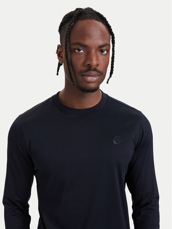 KARL LAGERFELD KARL LAGERFELD Longsleeve 755002 564200 Granatowy Regular Fit