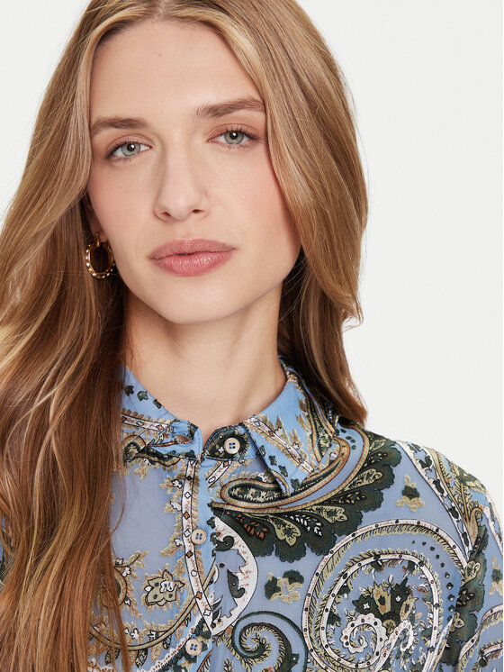 Guess Guess Cămașă W5BH78 W2770 Albastru deschis Regular Fit