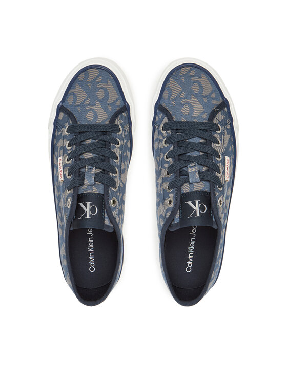 Calvin Klein Jeans Calvin Klein Jeans Sneakersy Vulc Flatf Jacquard YW0YW01965 Granatowy