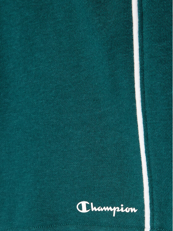 Champion Champion Szorty sportowe Script Logo 306147 Zielony Regular Fit