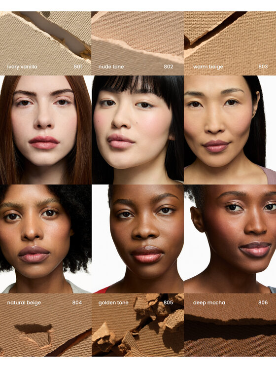 INGLOT INGLOT Freedom System Air-Light Finish z kasetką matową Puder prasowany NUDE TONE 802