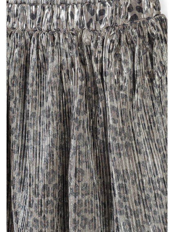minoti minoti Spódnica plisowana 32SKIRT160 Srebrny Regular Fit