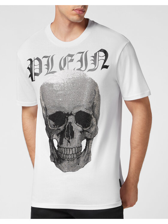 PHILIPP PLEIN PHILIPP PLEIN Tričko 6015 Biela Regular Fit