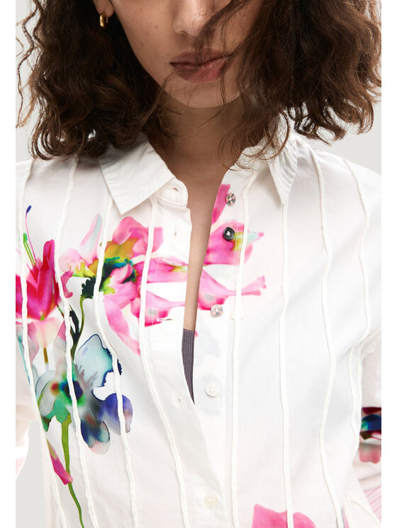 Desigual Desigual Camicia CAM_COLLEGE Bianco Casual Fit